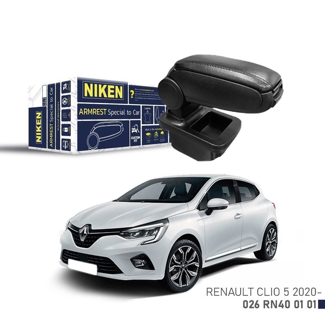 Niken Renault Clio V Hb 2020- Araca Özel Kol Dayama Siyah