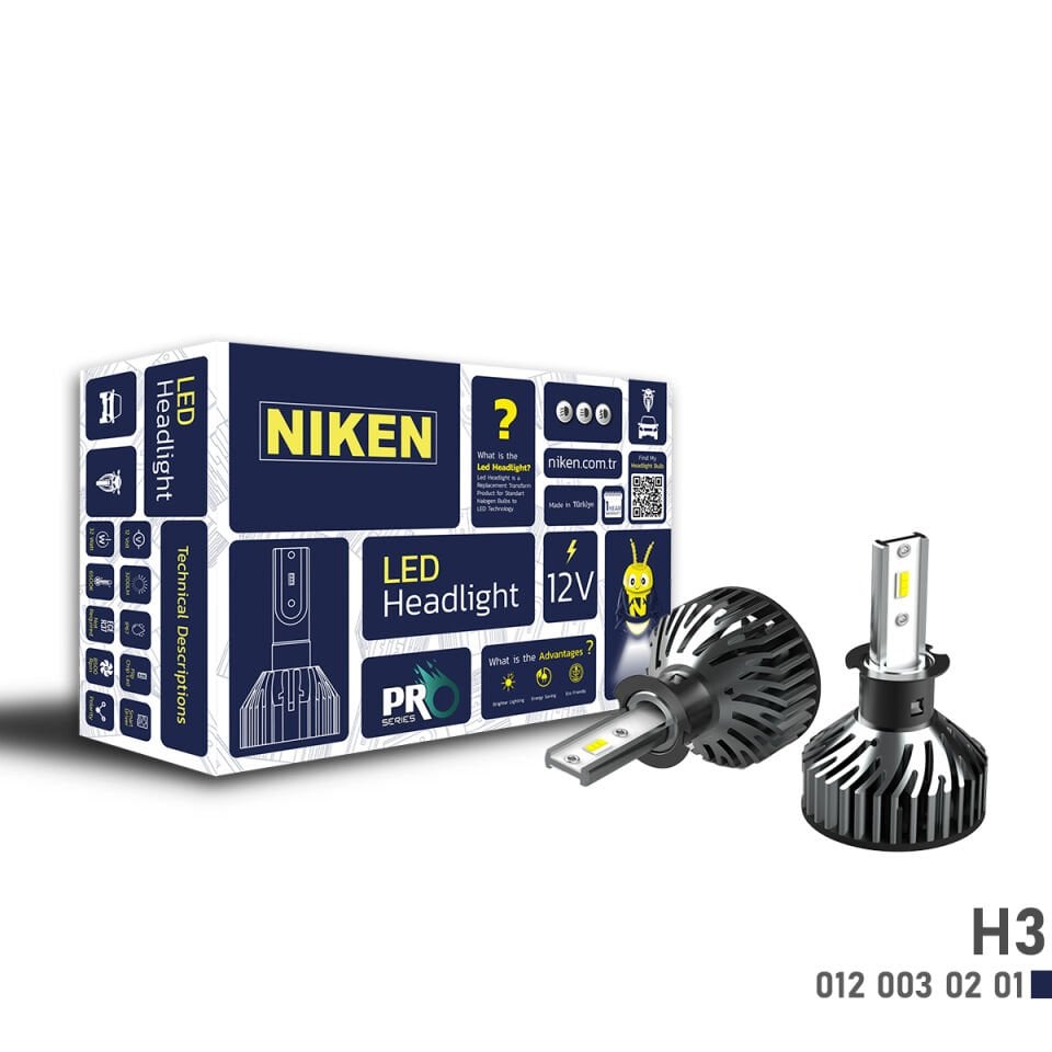 Niken H3 Led Xenon Pro Serisi 6400 Lümen 6500 K 32W