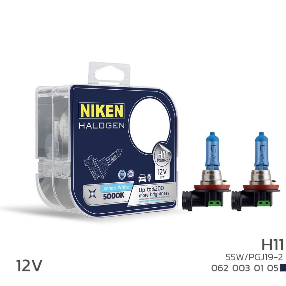 Niken H11 Beyaz Işık Ampul 12V 55W PG319-2 5000K