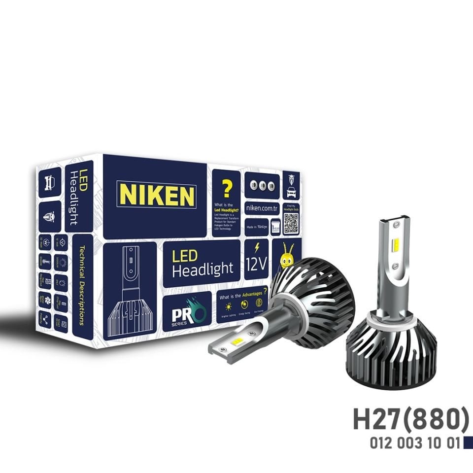 Niken 880 H27 Led Xenon Pro Serisi 6400 Lümen 6500K 32W