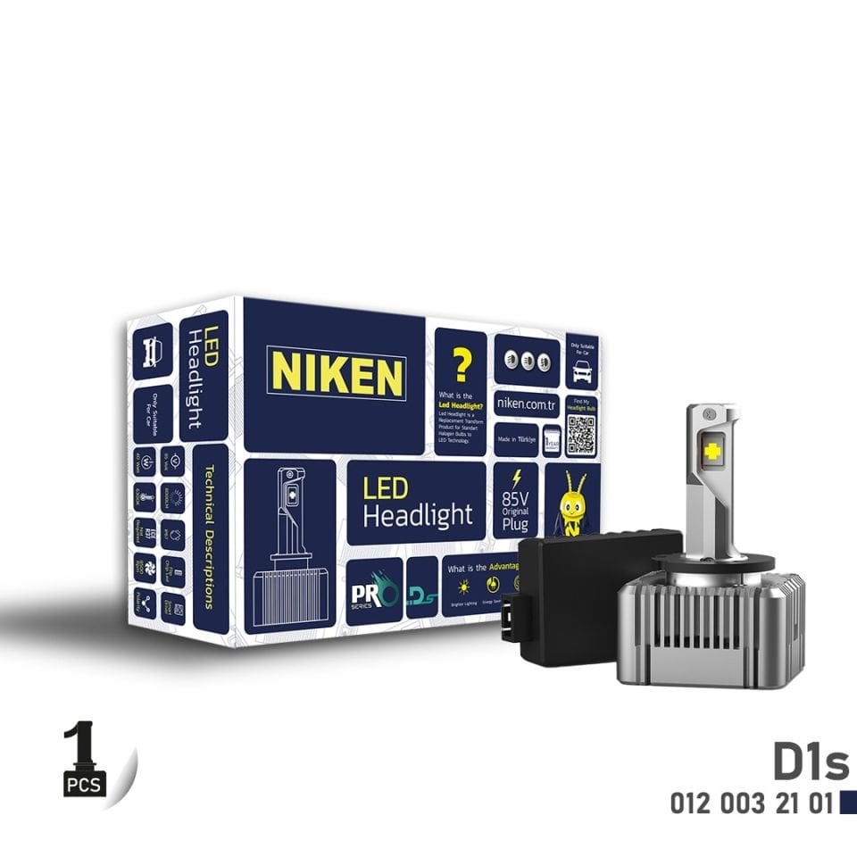 Niken D1S Led Xenon Pro Serisi 7500 Lümen 6500K 55W 1 Adet