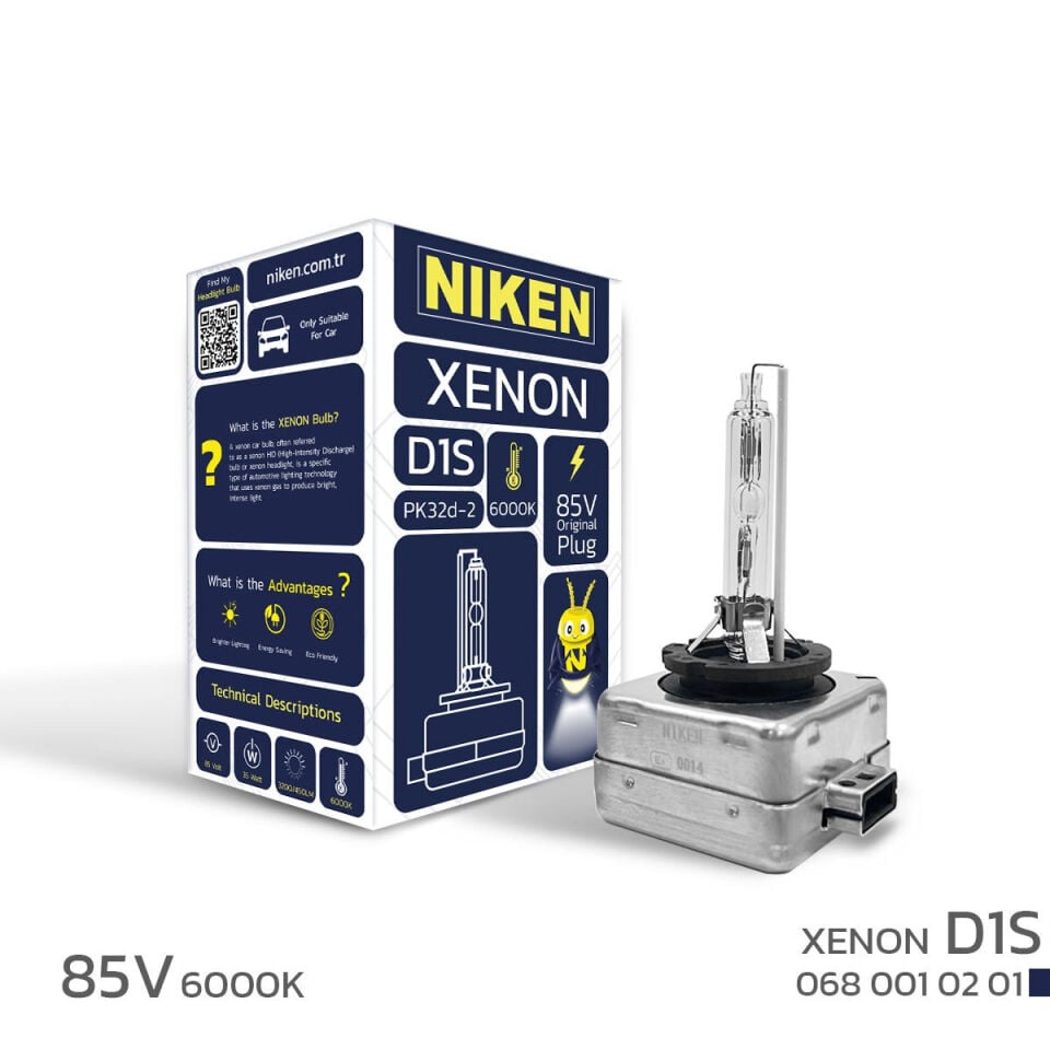 Niken D1S Xenon Far Ampulü 85V 35W PK32d-2 6000K