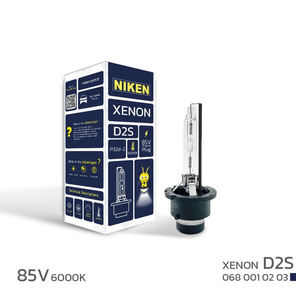 Niken D2S Xenon Far Ampulü 85V 35W P32d-2 6000K