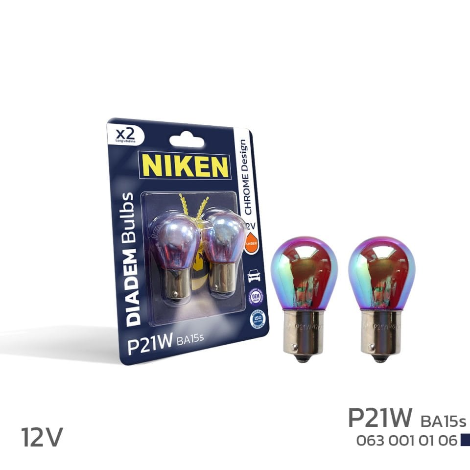 Niken 12V 93 Diadem Ampul (P21W) Amber BA15s 2'Lİ