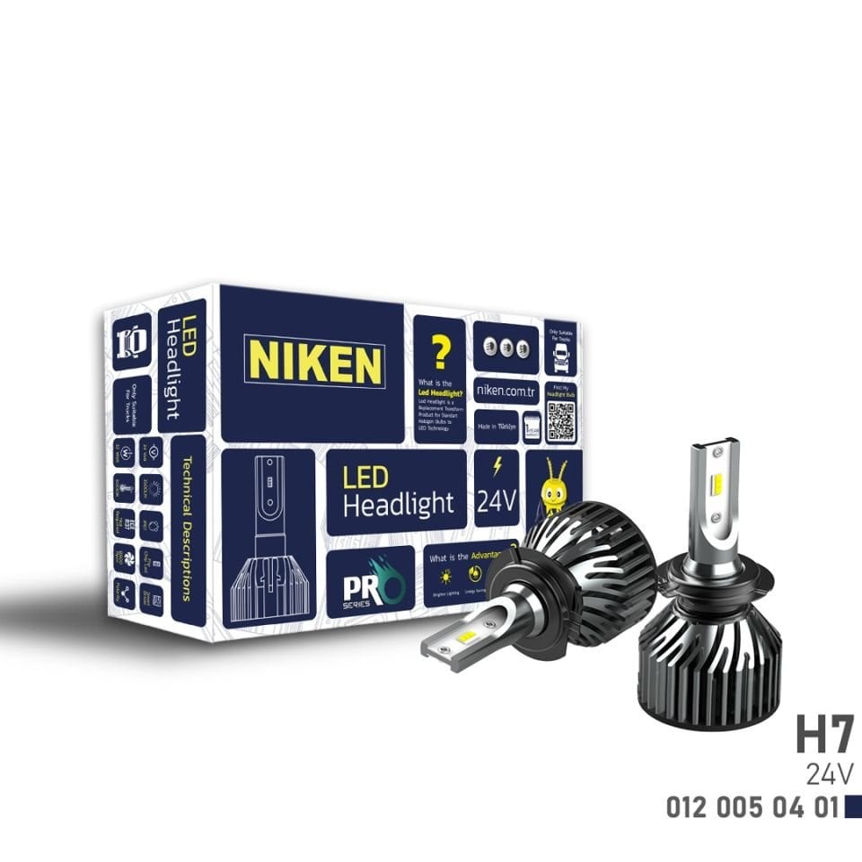 Niken H7 Led Xenon Pro Serisi 6800 Lümen 6500K 24V