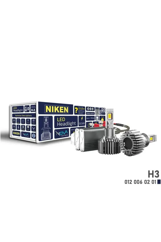 Niken H3 Led Xenon Nova Serisi 90W 12000 Lümen 6500K 12V-24V