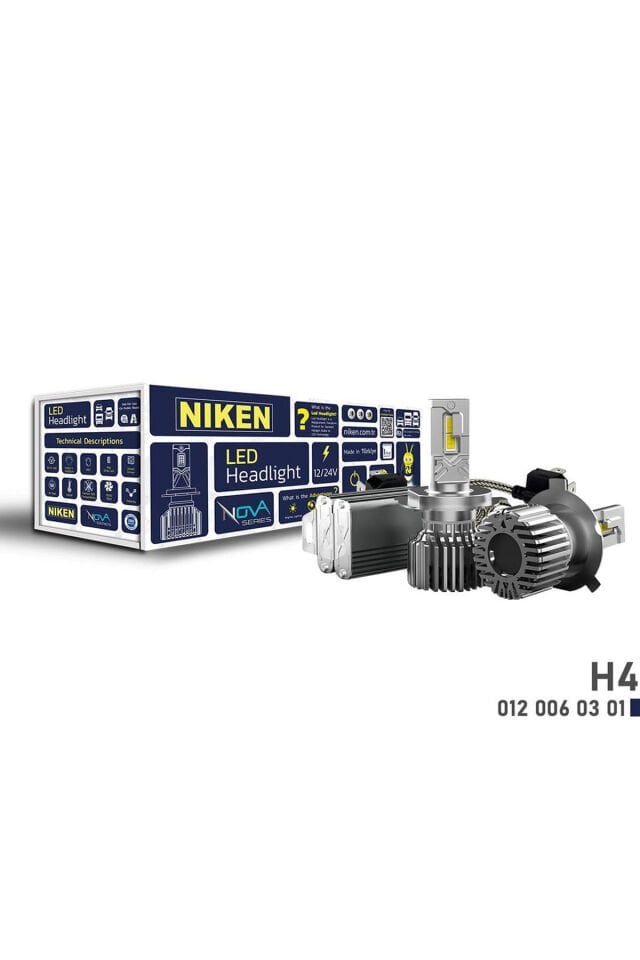 Niken H4 Led Xenon Nova Serisi 90W 12000 Lümen 6500K 12V-24V
