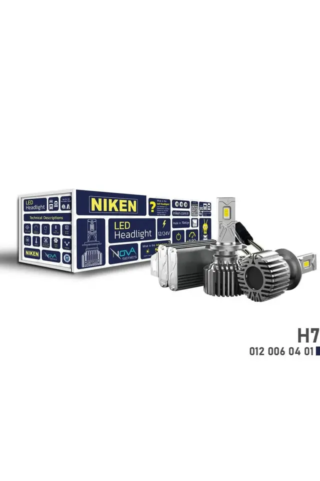 Niken H7 Led Xenon Nova Serisi 90W 12000 Lümen 6500K 12V-24V