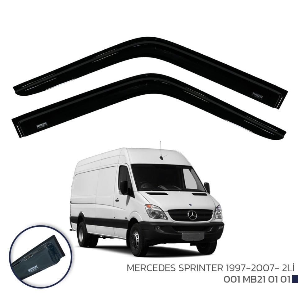 Niken Mercedes Sprinter 1997-2007 Cam Rüzgarlığı 2Li