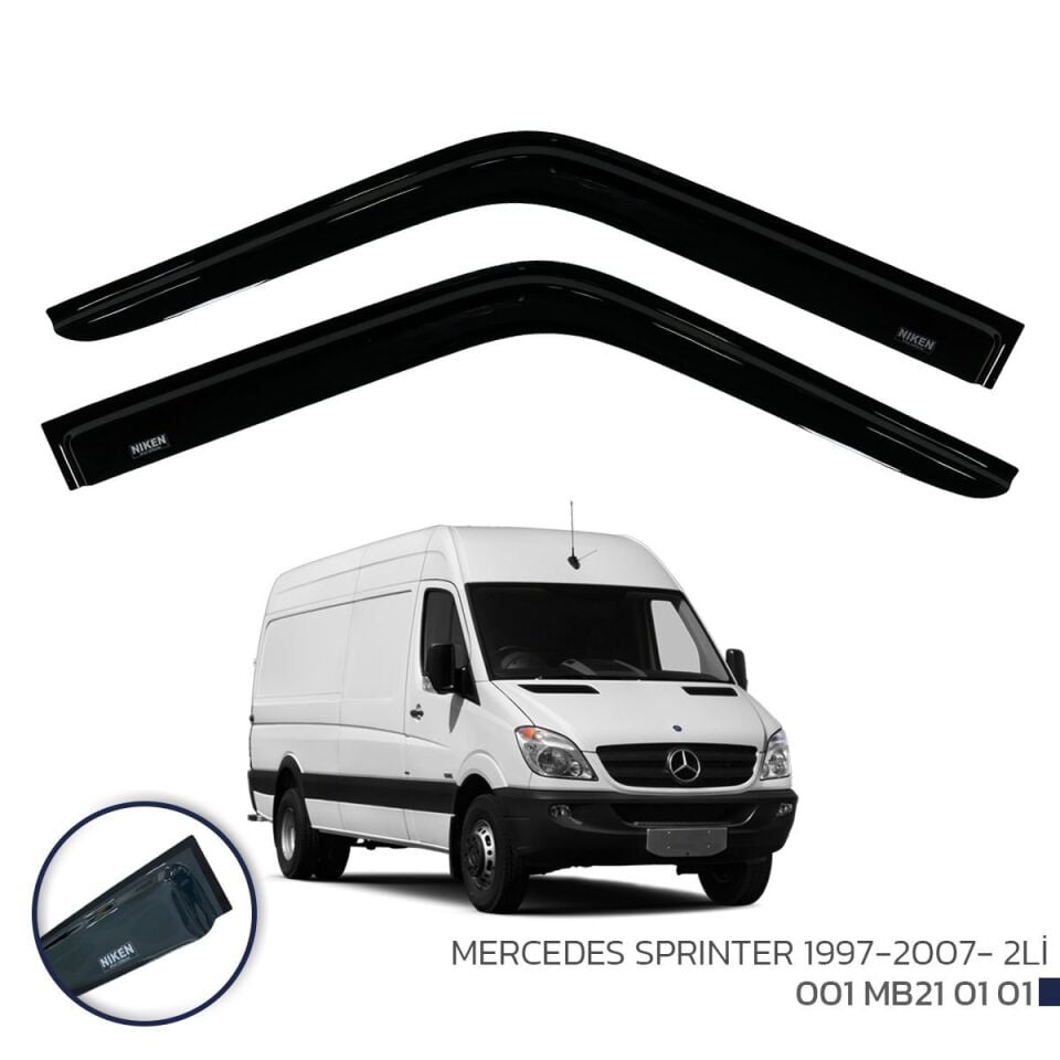 Niken Mercedes Sprinter 1997-2007 Cam Rüzgarlığı 2Li
