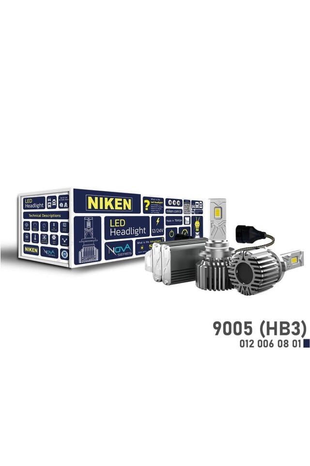 Niken 9005 HB3 Led Xenon Nova Serisi 90W 12000 Lümen 6500K 12V-24V