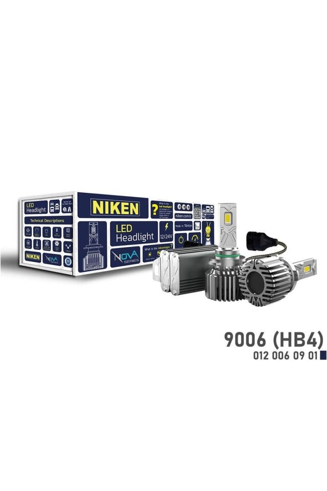 Niken 9006 HB4 Led Xenon Nova Serisi 90W 12000 Lümen 6500K 12V-24V
