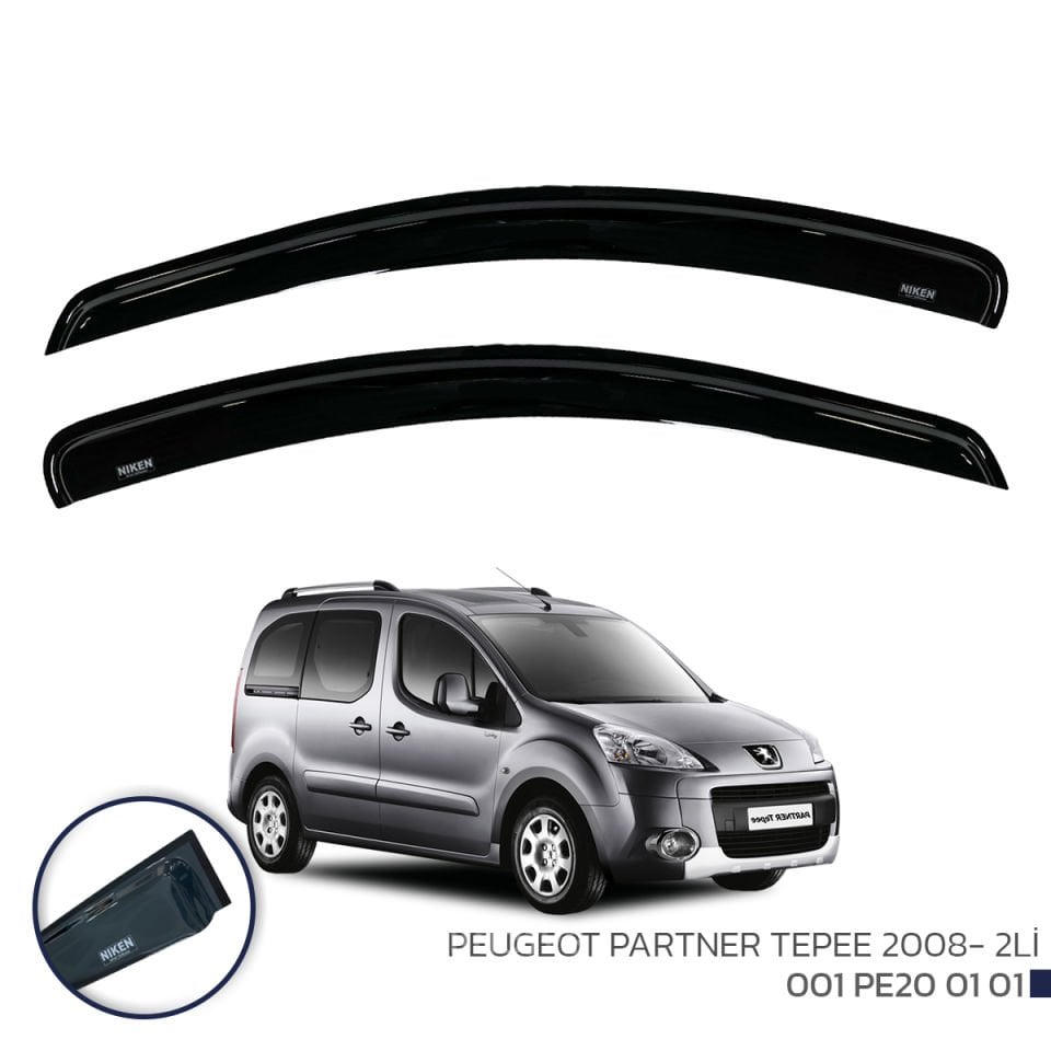 Niken Peugeot Partner Tepee Cam Rüzgarlığı 2008- Sonrası 2'Li