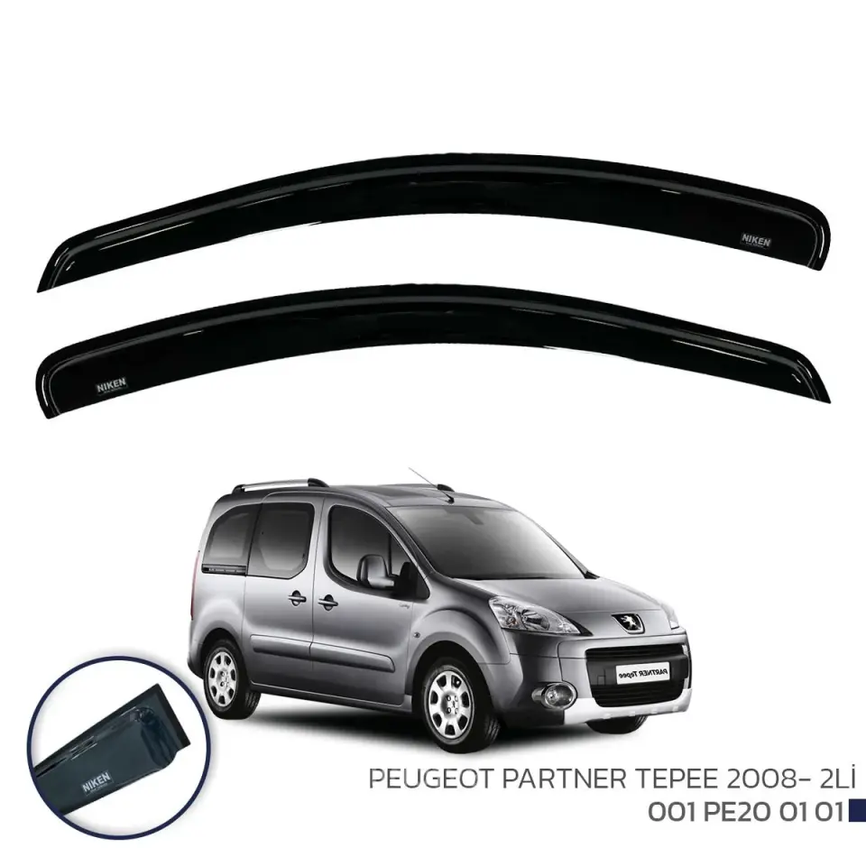 Niken Peugeot Partner Tepee Cam Rüzgarlığı 2008- Sonrası 2'Li