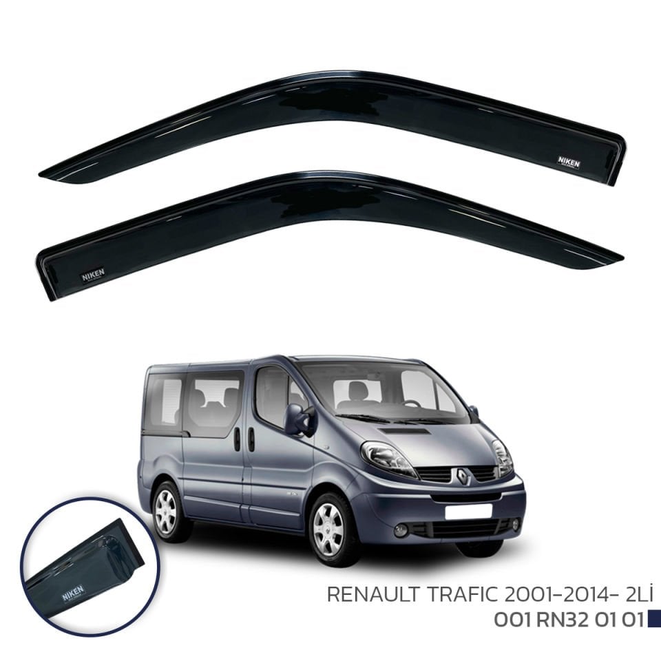 Niken Renault Trafic Cam Rüzgarlığı 2001-2014 2'Li