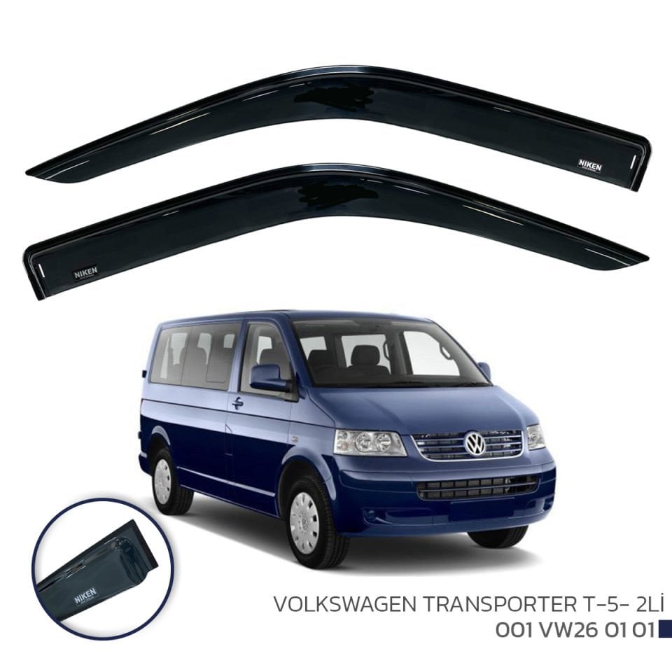 Niken VW Transporter T5 Cam Rüzgarlığı 2'Li