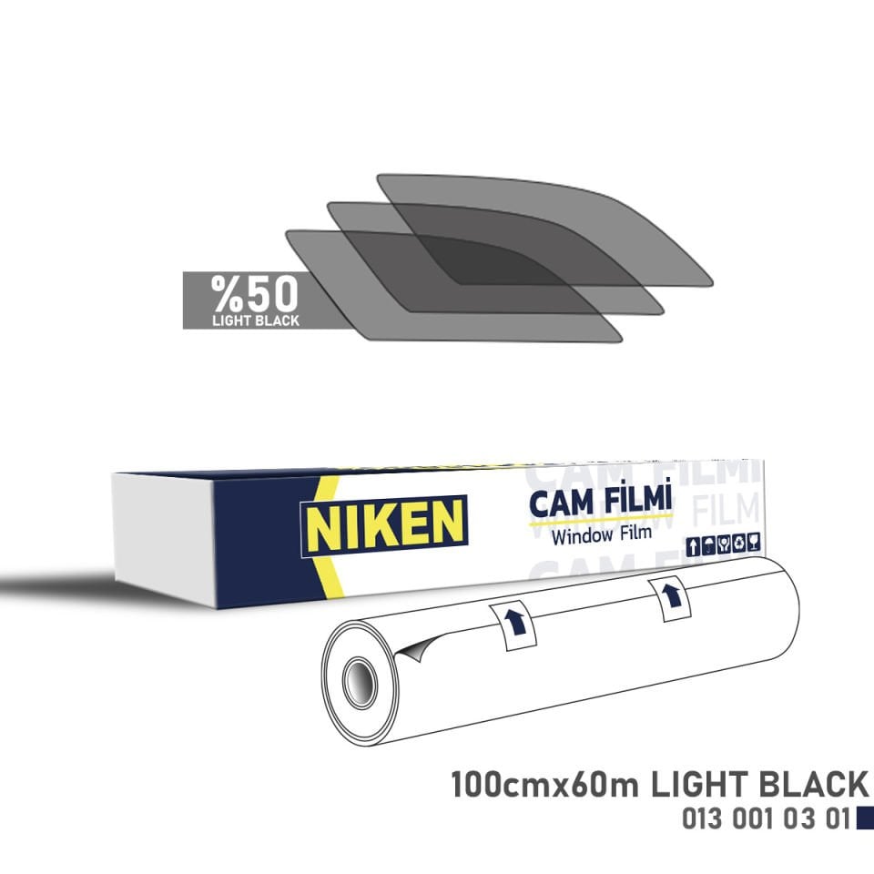 Niken Cam Filmi Çizilmez 100 Cm X 60 M Light Black