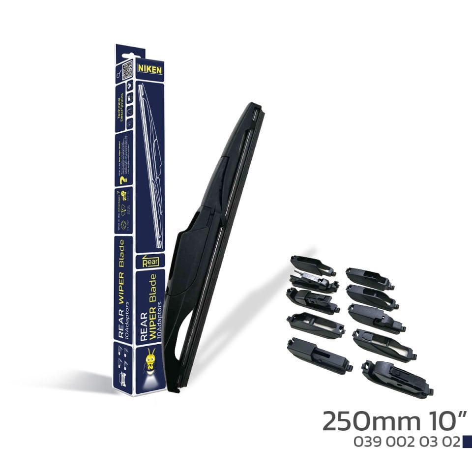 NIKEN 250mm 10\'\' 10 APARATLI ARKA SİLECEK SÜPÜRGESİ