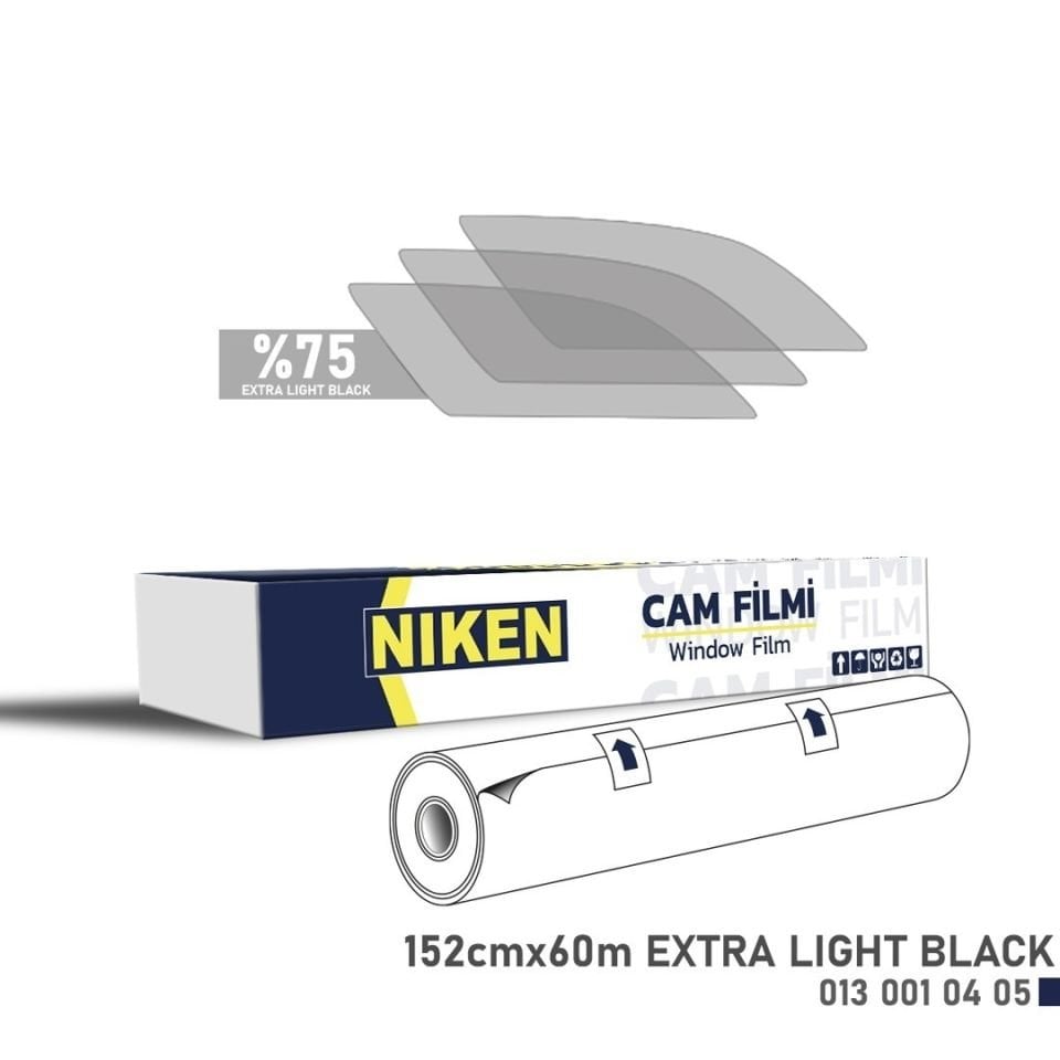 Niken Cam Filmi Çizilmez 152 Cm X 60M Ekstra Light Black