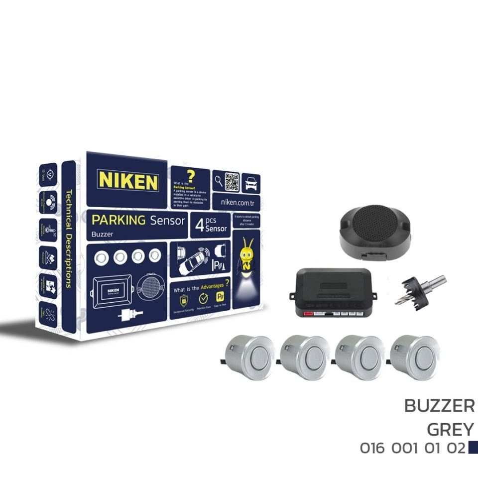 Niken Park Sensörü Ses İkazlı Gri Universal 22 mm