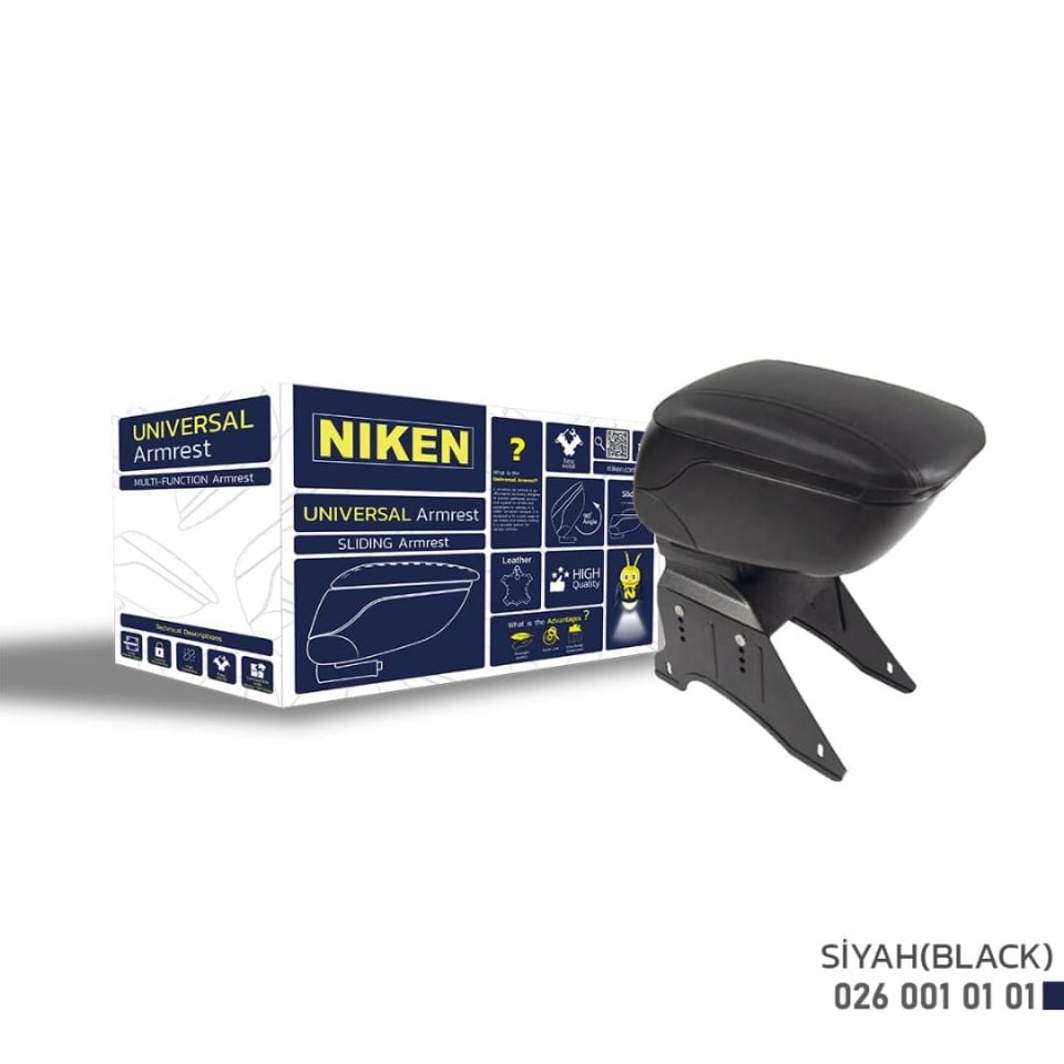 Niken Universal Kol Dayama Kolçak Sürgülü Siyah