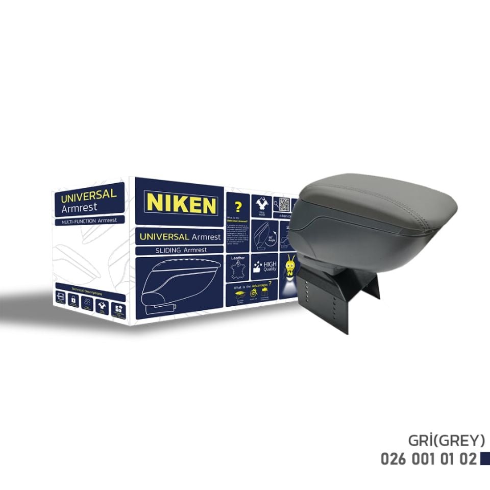 Niken Universal Kol Dayama Kolçak Sürgülü Gri