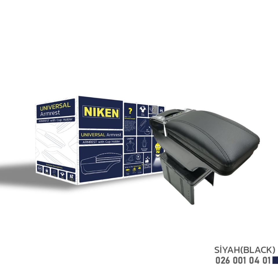 Niken Universal Kol Dayama Kolçak Kromlu Siyah