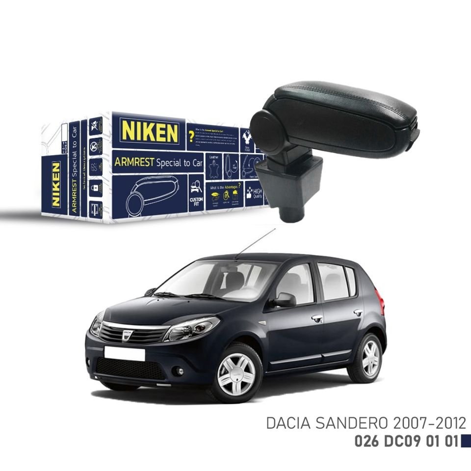 Niken Dacia Sandero Kol Dayama Kolçak Siyah 2007-2012