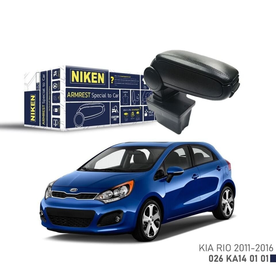 Niken Kia Rio Kol Dayama Kolçak 2011-2016 Arası Siyah