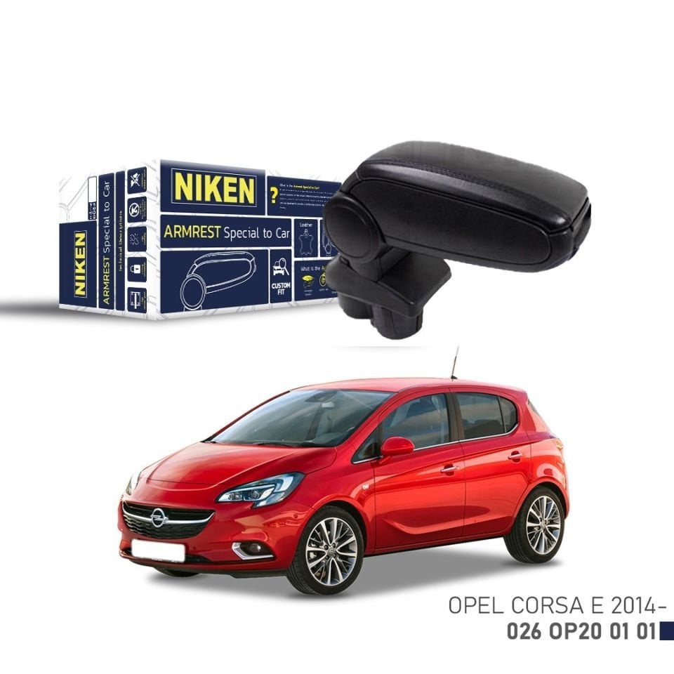 Niken Opel Corsa E Kol Dayama Kolçak Siyah 2014-