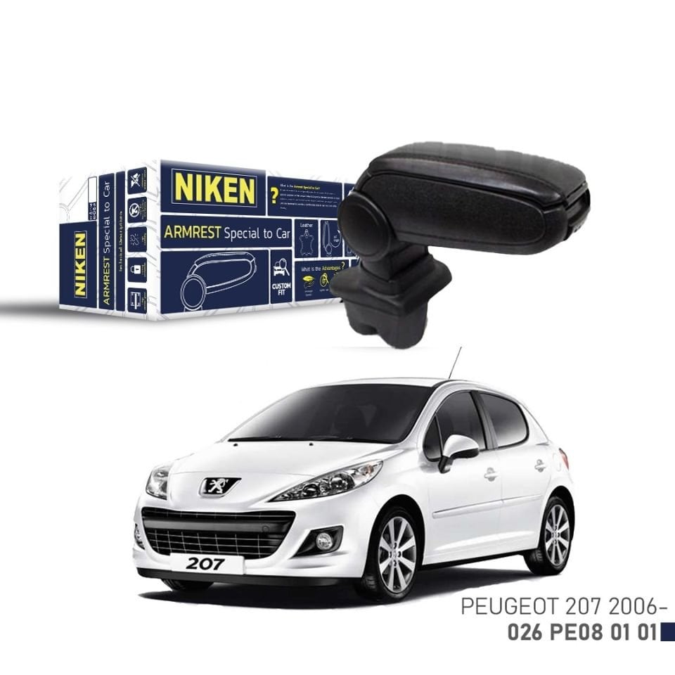 Niken Peugeot 207- 2006- Araca Özel Kol Dayama Siyah