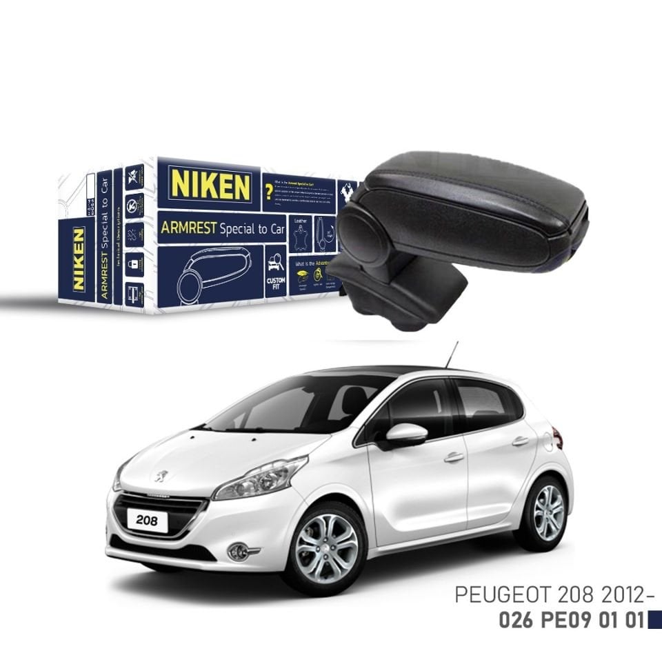 Niken Peugeot 208 Kol Dayama Kolçak Siyah 2012-