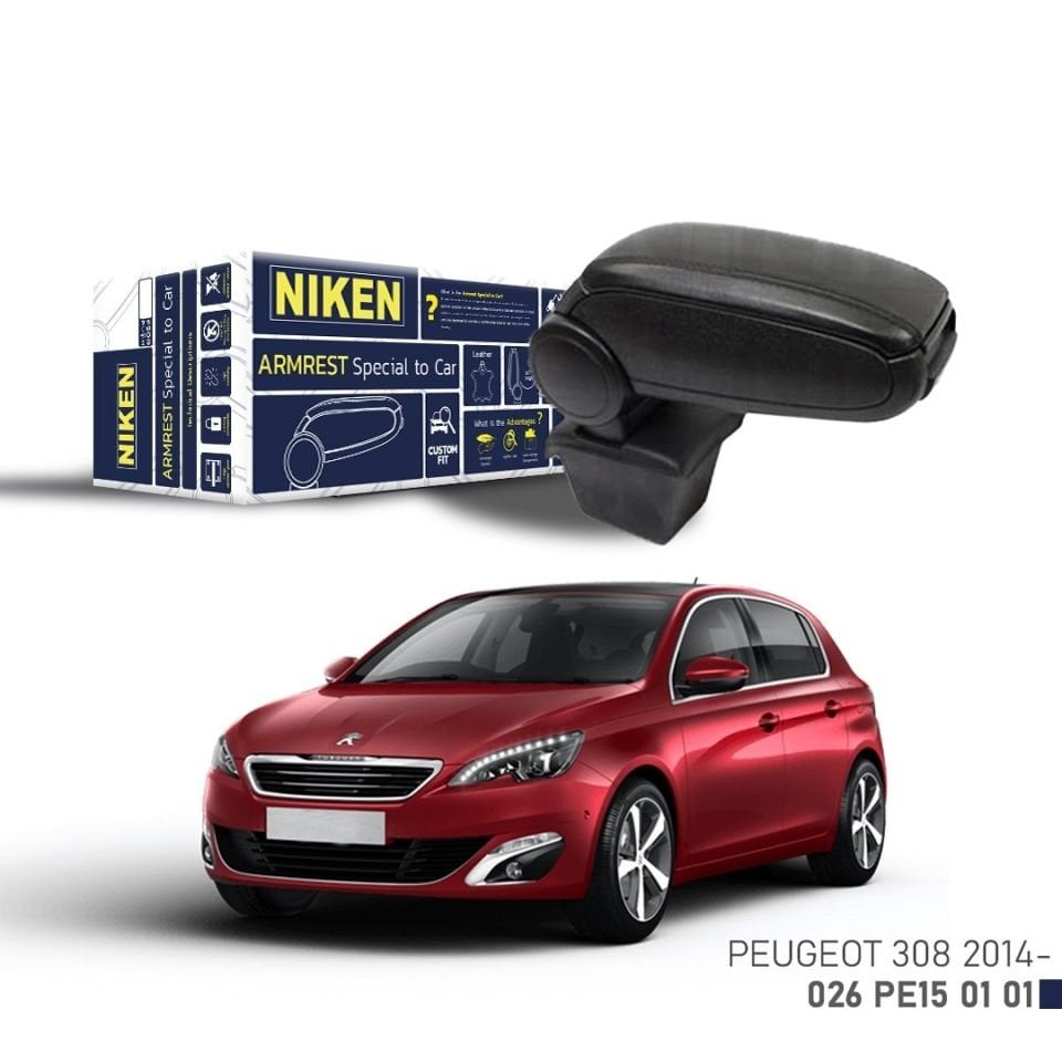 Niken Peugeot 308 Kol Dayama Kolçak Siyah 2014-