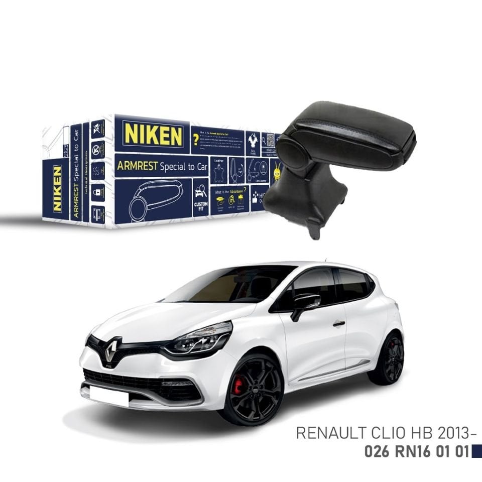 Niken Renault Clio 4 Kol Dayama Kolçak Siyah 2013- Sonrası