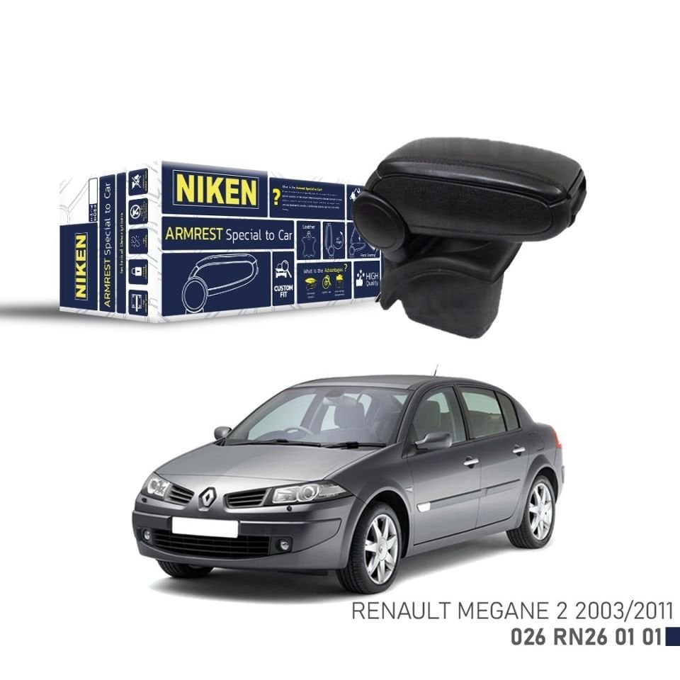 Niken Renault Megane 2 Kol Dayama Kolçak Siyah 2003-2011