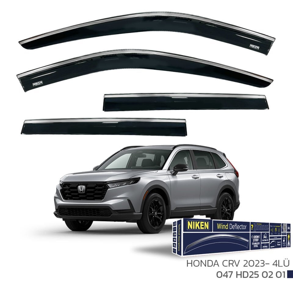 Niken Honda Crv Cam Rüzgarlığı Kromlu 2023- 4'Lü