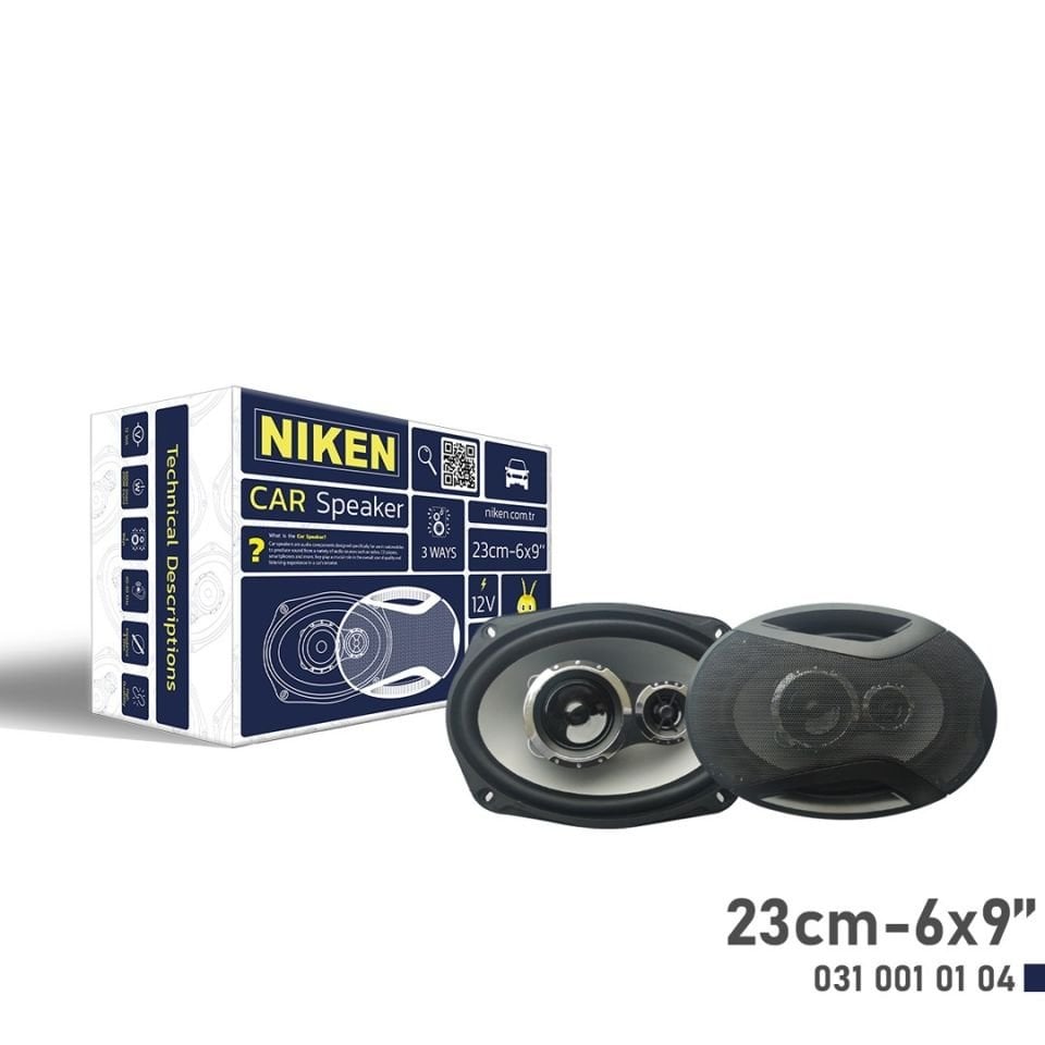 Niken Araç Oto Hoparlörü 23 Cm Oval 6X9 İnç 1 Adet
