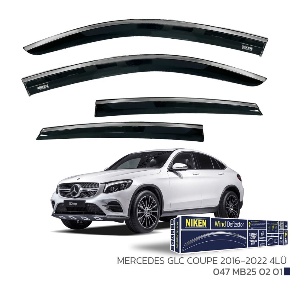 Niken Mercedes GLC Coupe Cam Rüzgarlığı 2016-2022 4'Lü
