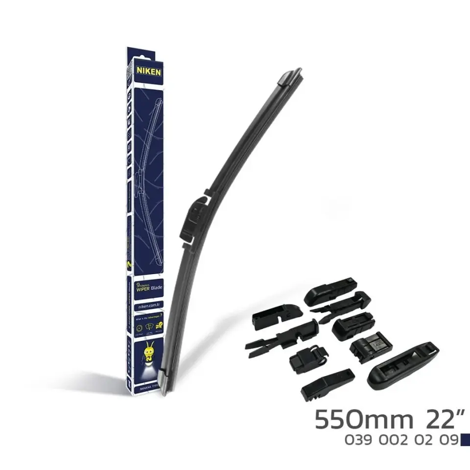 Niken 9 Aparatlı Banana Tip Silecek 550Mm