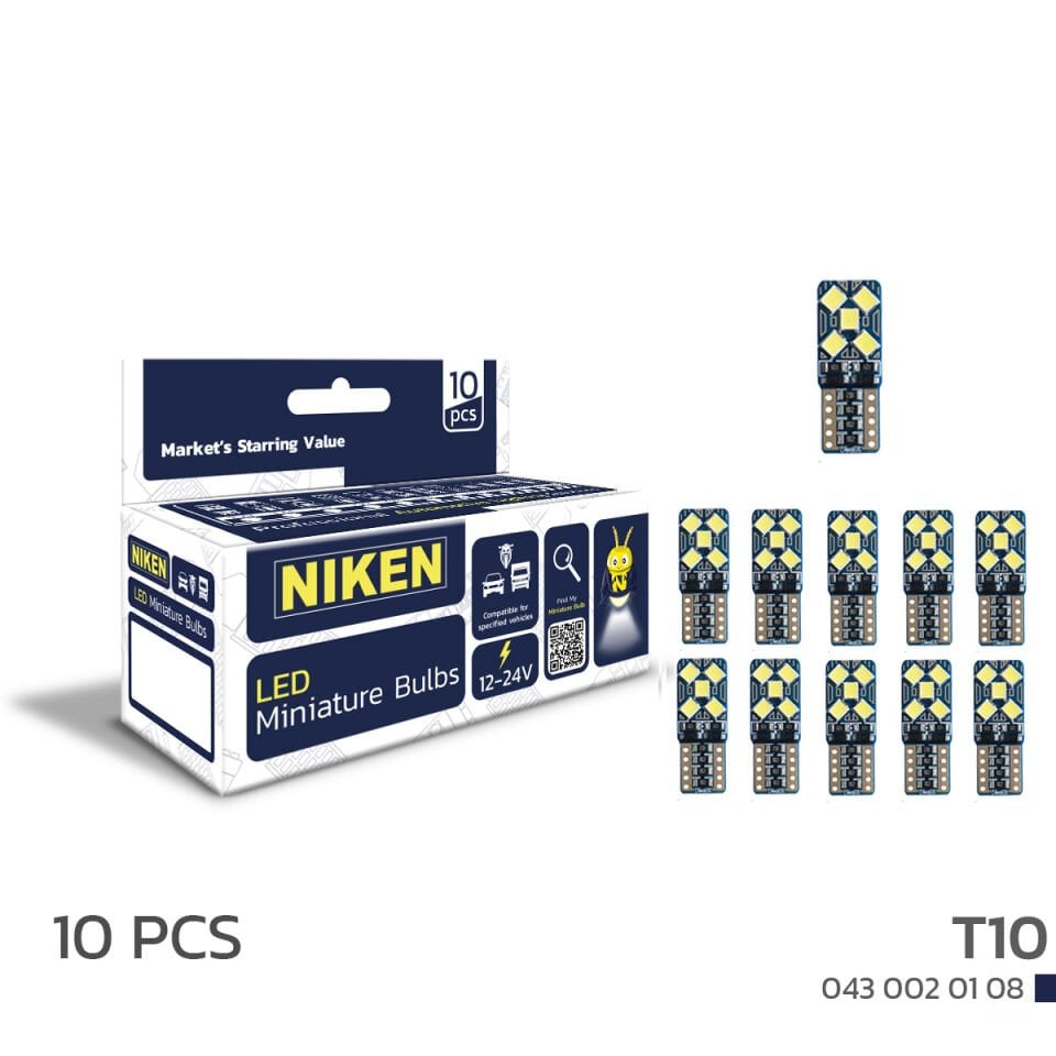 Niken T10 Park Ledi Led Ampul 10 Ledli Canbus 10'Lu