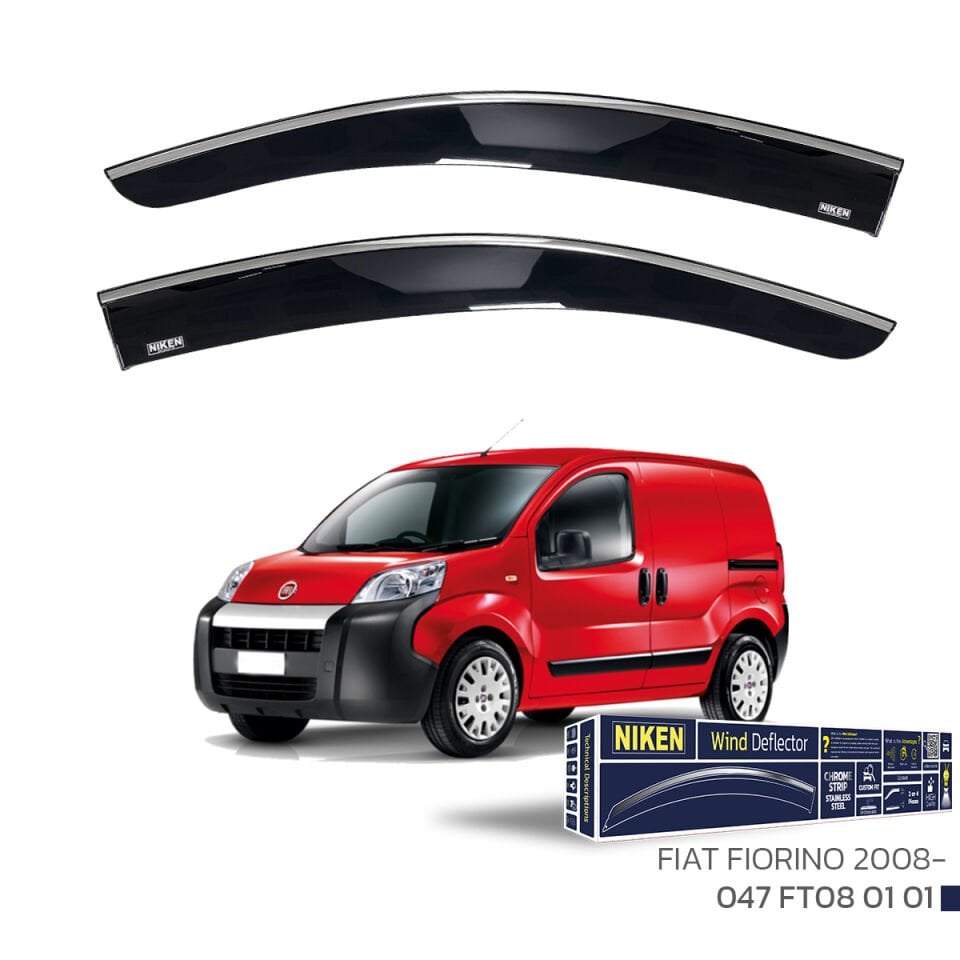 Niken Fiat Fiorino Cam Rüzgarlığı Kromlu 2008- Sonrası 2'Li
