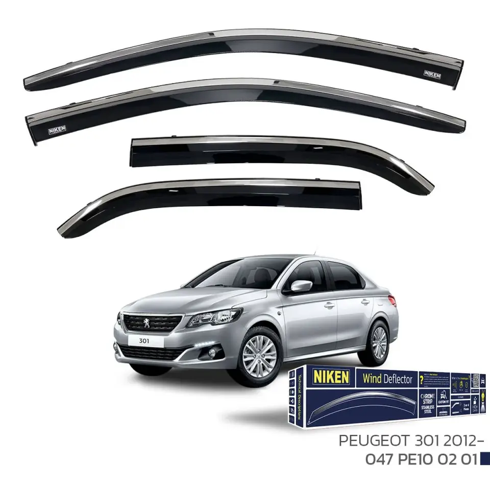 Niken Peugeot 301 Cam Rüzgarlığı Kromlu 2012- Sonrası 4'Lü