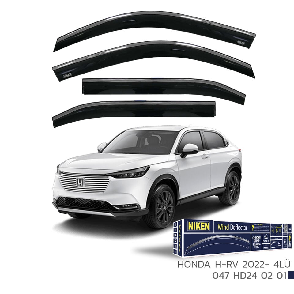 Niken Honda HRV Cam Rüzgarlığı Kromlu (2022+) 4'lü Set