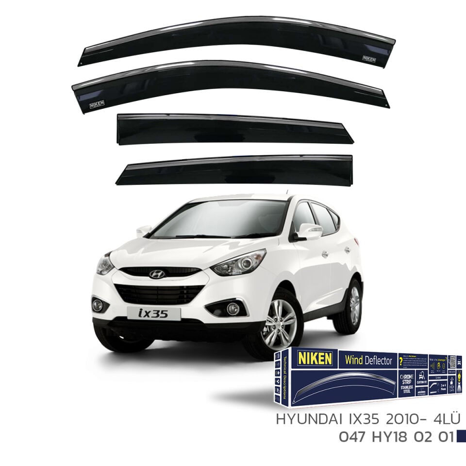 Niken Hyundai ix35 Cam Rüzgarlığı Kromlu (2010+) 4'lü Set