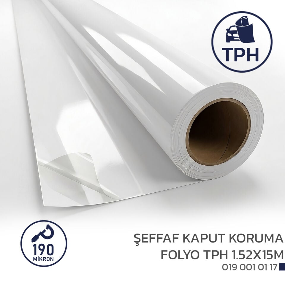 Niken Şeffaf PPF TPH Kaput Koruma Folyosu 1.52x15m