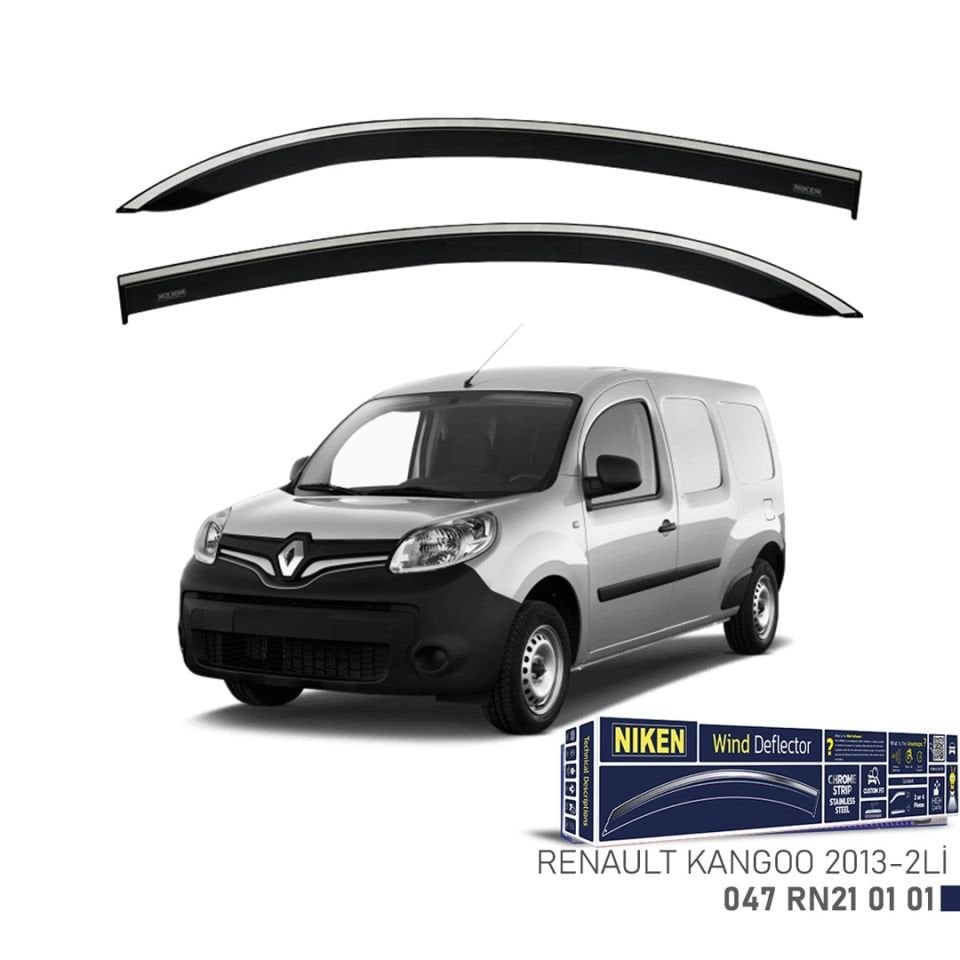 Niken Renault Kangoo Cam Rüzgarlığı Kromlu 2013-2'Li