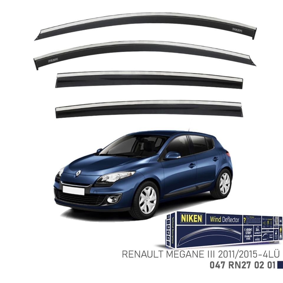 Niken Renault Megane 3 Cam Rüzgarlığı 2011-2015 4'Lü