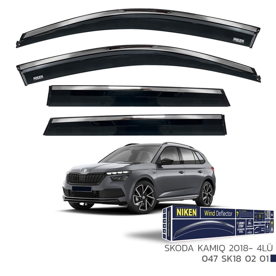 Niken Skoda Kamiq Cam Rüzgarlığı Kromlu 2018- 4'Lü