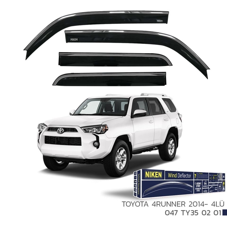 Niken Toyota 4Runner Cam Rüzgarlığı Kromlu 2014- 4'Lü