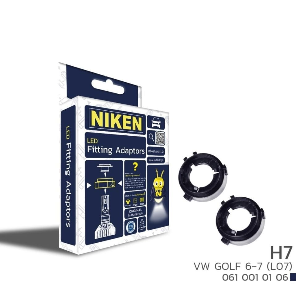 Niken Vw Golf 6 7 H7 Led Far Montaj Adaptörü